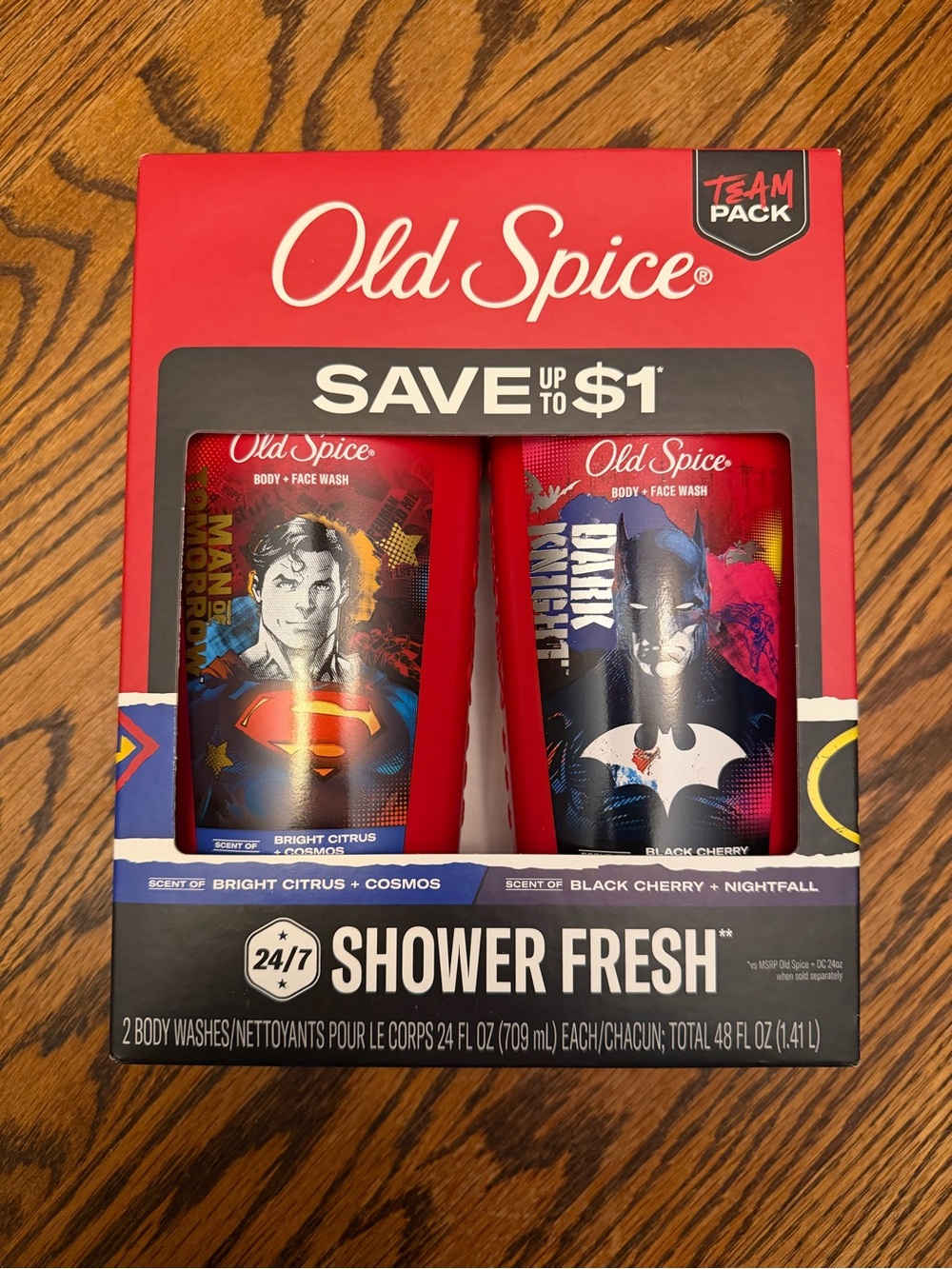 Old Spice Kids Superhero Body + Face Wash Duo — Red